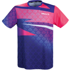 Tibhar Shirt TT Corner blauw-roze