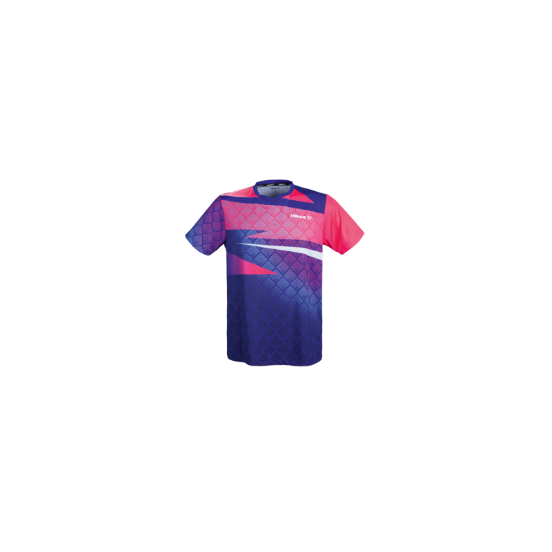 Tibhar Shirt TT Corner blauw-roze