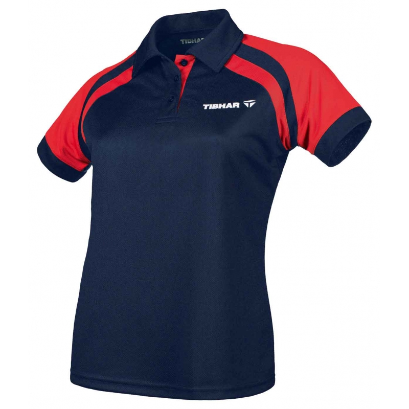 Tibhar Shirt Lady World navy-rood