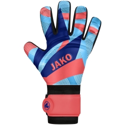 Jako Keeperhandschoen River Basic Junior RC koraal-hemelsblauw-navy