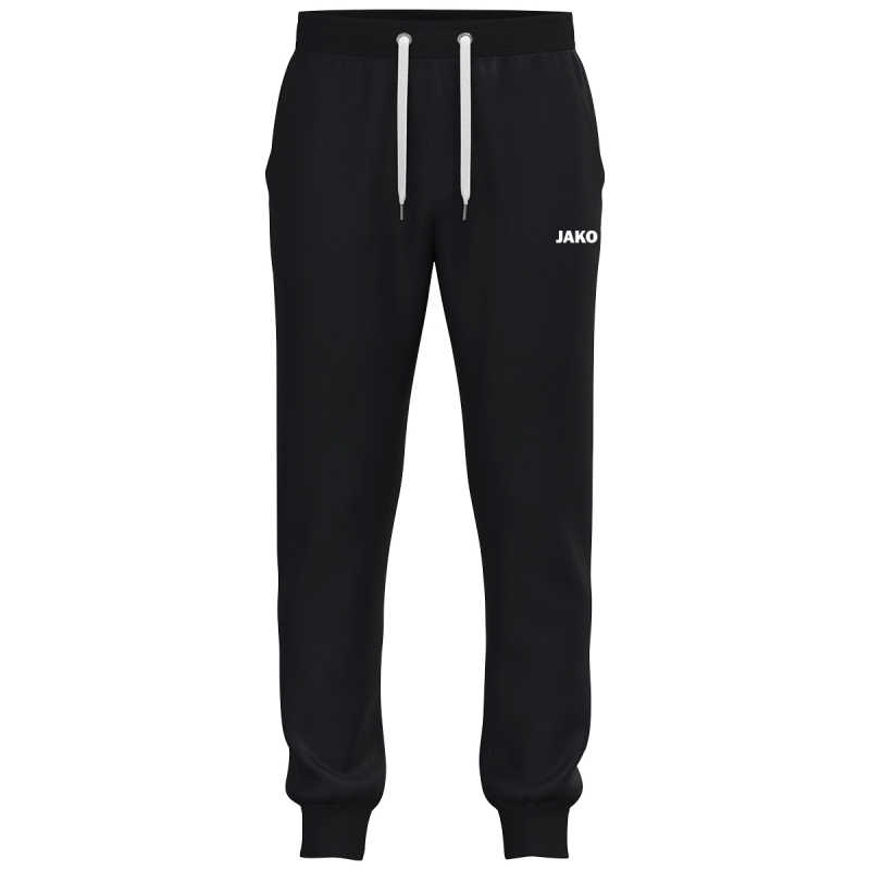 Jako Joggingbroek One Cotton met boord zwart