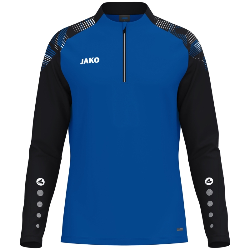 Jako Ziptop Sonic royalblauw-zwart