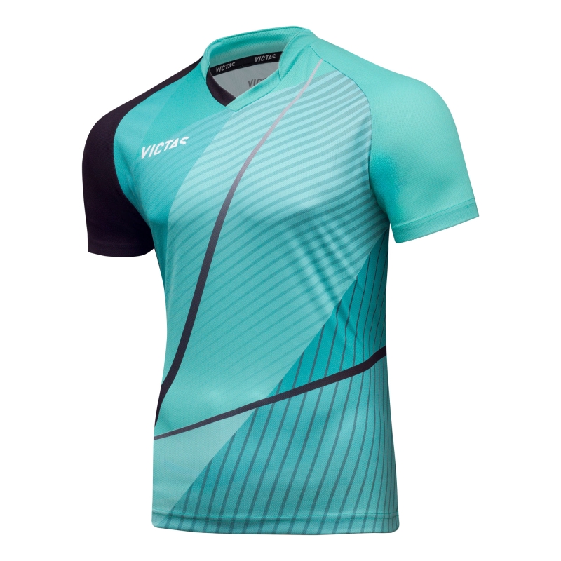 Victas V-Shirt 236 * muntgroen-zwart