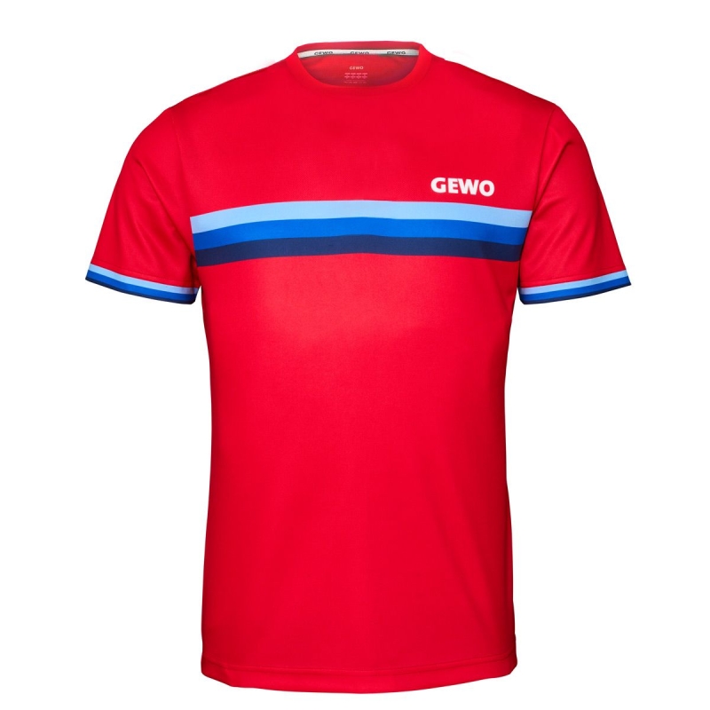 Gewo T-Shirt Santiago rood-blauw