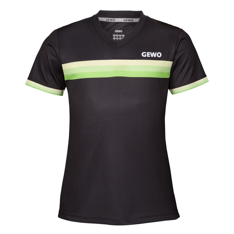 Gewo Shirt Santiago Lady zwart-groen