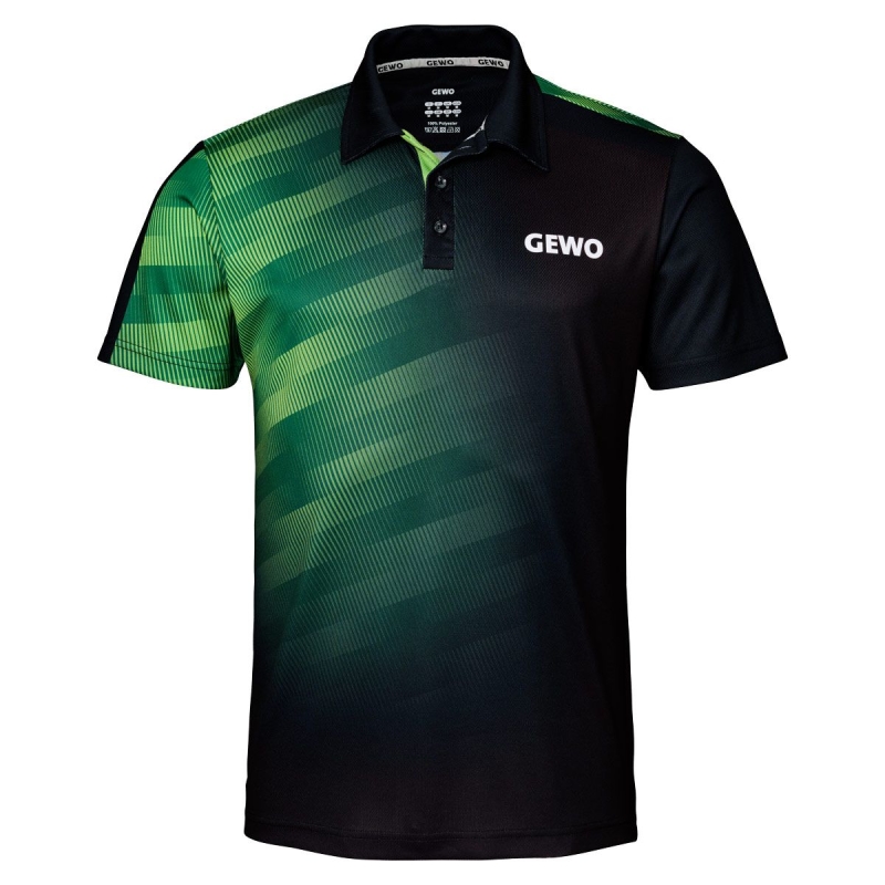 Gewo Shirt Tavira zwart-groen