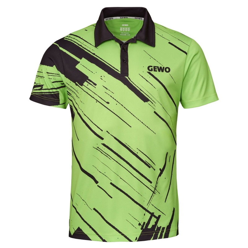 Gewo Shirt Atani groen-zwart