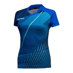 Victas V-Ladyshirt 237 navy-blauw