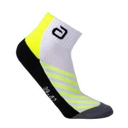 Andro Sportsokken Pace 2.0 wit-geel