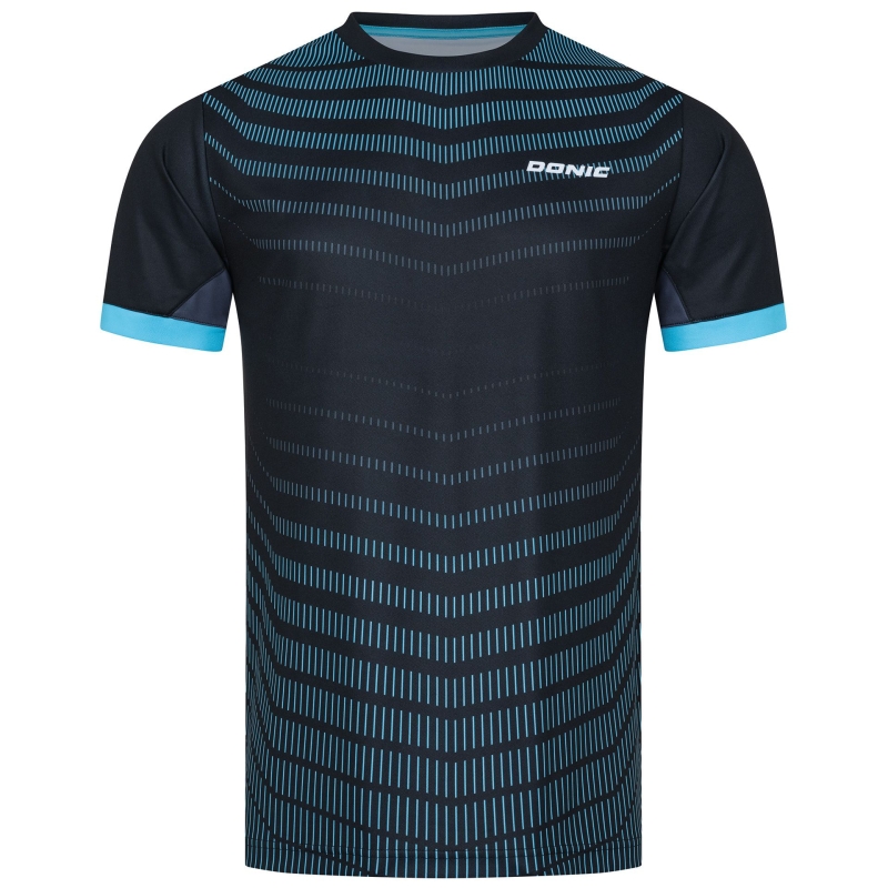 Donic T-Shirt Nexis zwart-grijs-blauw