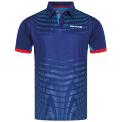 Donic Shirt Kava marine-cyaan-rood