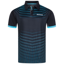 Donic Shirt Kava zwart-grijs-blauw