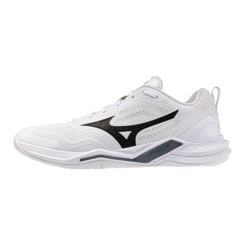 Mizuno Schoenen Wave Stealth Pro wit-zwart