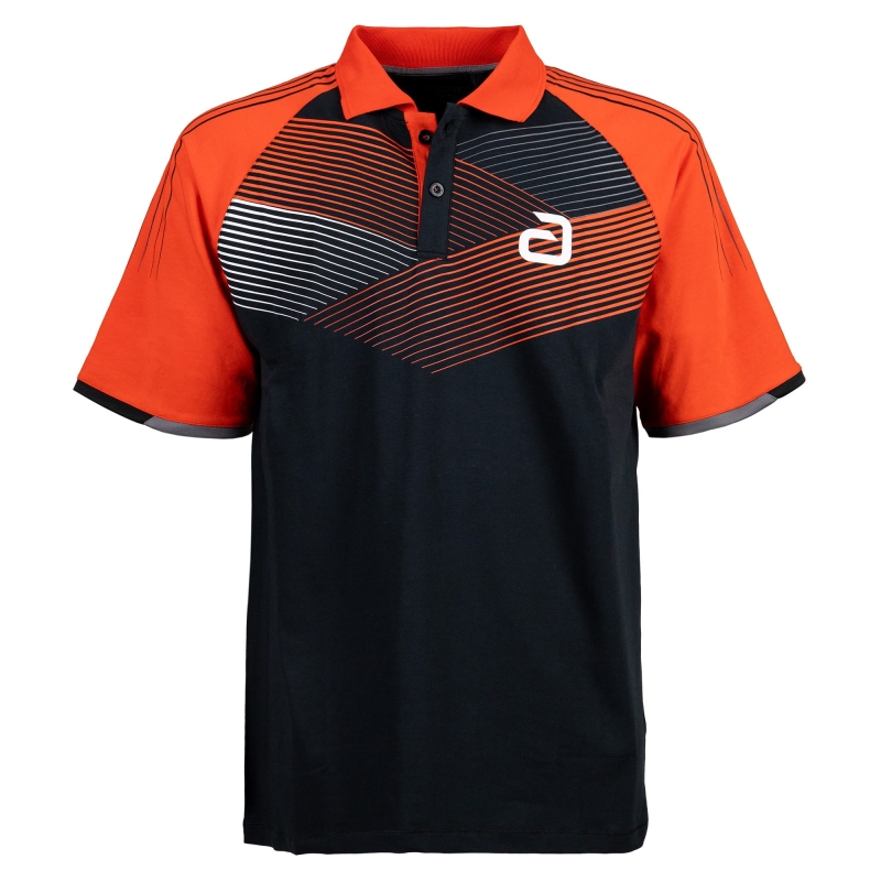 Andro Shirt Avos Polyester zwart-rood