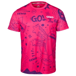 Gewo T-Shirt Graffiti roze-blauw