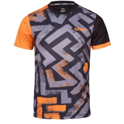 Gewo T-Shirt Louis grijs-oranje