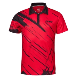 Gewo Shirt Atani rood-zwart