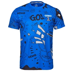 Gewo T-Shirt Graffiti blauw-zwart