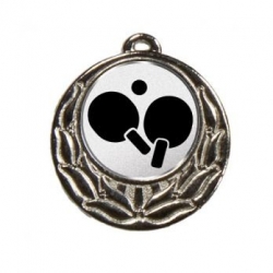Medaille Rose 40 mm Zilver