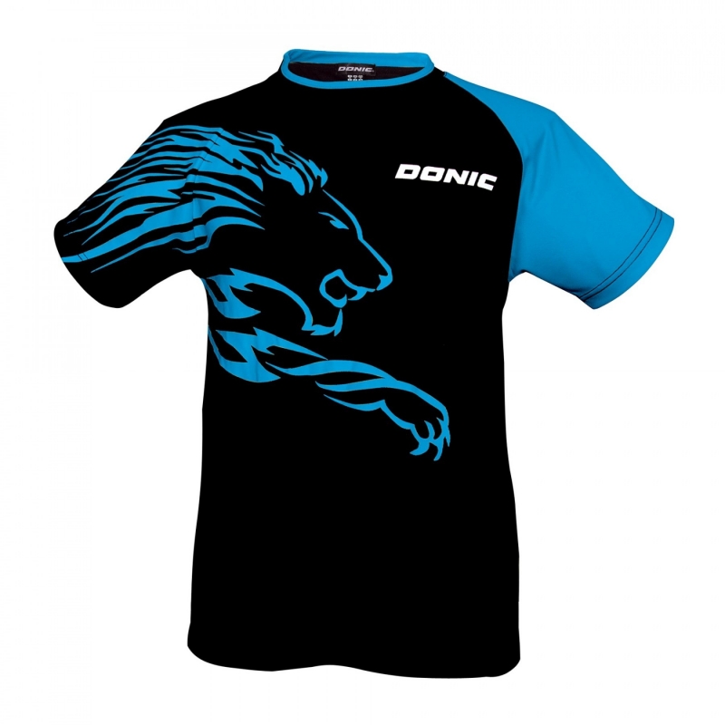 Donic T-Shirt Lion zwart-blauw