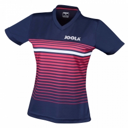 Joola Shirt Stripes Lady navy-rood