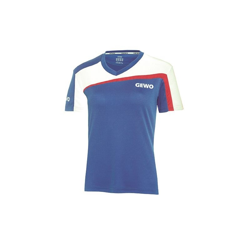 Gewo Shirt Teramo Lady S18-3 blauw-wit