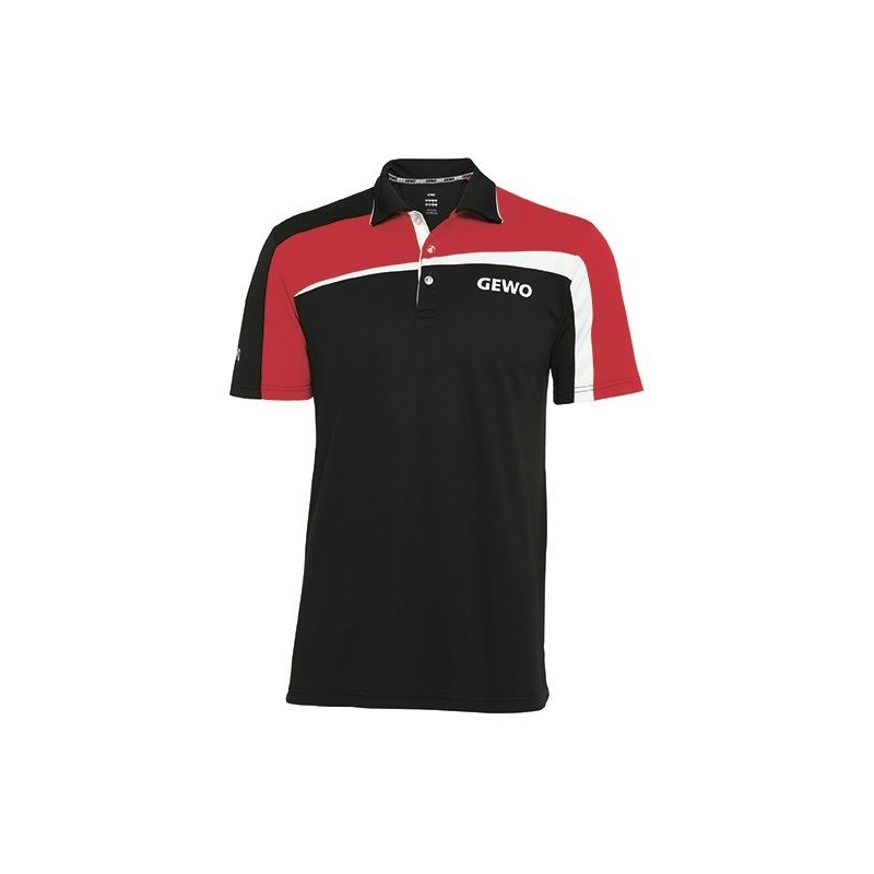 Gewo Shirt Teramo S18-2 Katoen zwart-rood