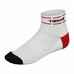 Tibhar Sokken Classic Plus wit-zwart-rood